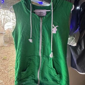 Dutch Bros Vibrant Green Zip-Up Hoodie